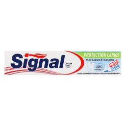 Tube de dentifrice Signal Protection Caries 75ml pour une hygiène bucco-dentaire quotidienne