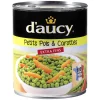 Boîte de petits pois et carottes D'AUCY extra fins 530g