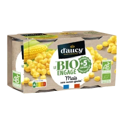 Maïs bio en conserve