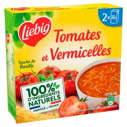 Soupe tomate Liebig 30cl – Saveur Méditerranéenne en brique