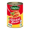 Ravioli pur bœuf Panzani 500g dans sa boîte rouge emblématique