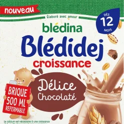 Blédidej Délice Biscuité Choco BLEDINA - boisson lactée pour petit déjeuner bébé