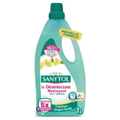 Flacon de 1L de nettoyant multi-usages Sanytol au citron