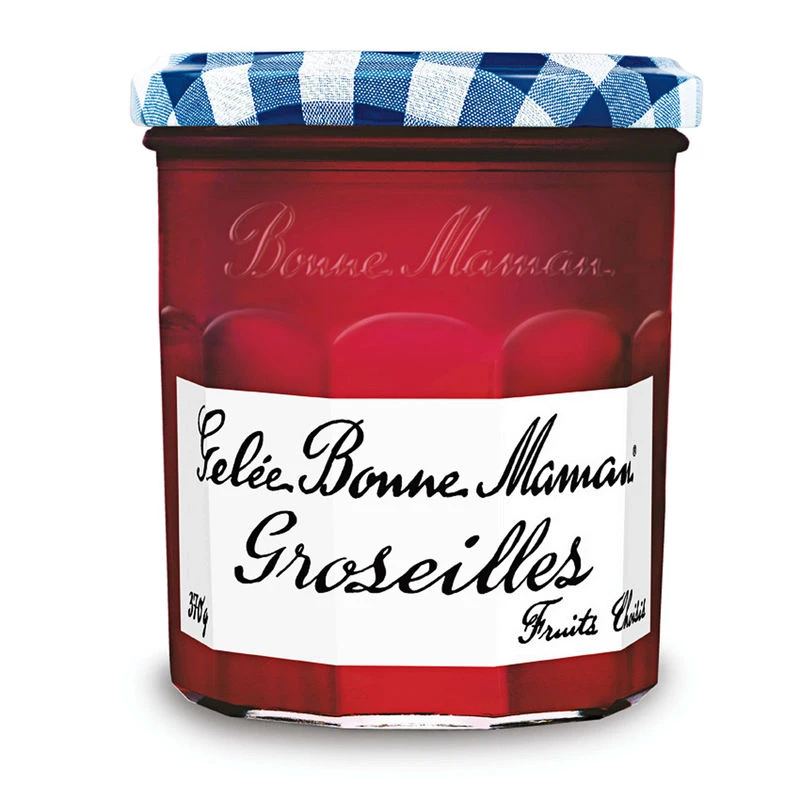 Confiture groseilles Bonne Maman 370g en pot – recette traditionnelle aux groseilles rouges