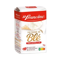 Farine blé T45 Francine – paquet de farine blanche idéale pour pâtisserie