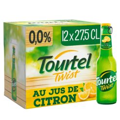 Bouteille de bière citron sans alcool – boisson rafraîchissante au goût fruité
