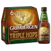 Bouteille de bière Grimbergen Triple Hops – bière blonde de caractère aux arômes houblonnés