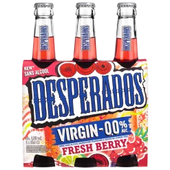 Pack de 3 bouteilles de 33cl Desperados sans alcool – bière aromatisée au goût tequila sans alcool