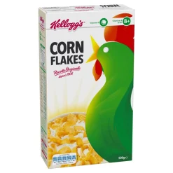 Céréales Corn Flakes Kellogg’s 500g en paquet jaune croustillant