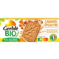 Sablé caramel bio artisanal avec éclats croquants
