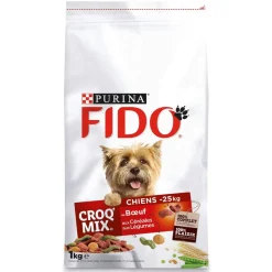 Croquettes Croq Mix pour chien saveur viande et légumes – sac de croquettes équilibrées