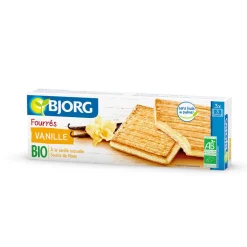 Fourré vanille bio 225g Bjorg – pain complet au seigle