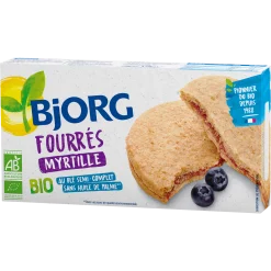 Biscuits myrtille bio BJORG – paquet de biscuits fruités et sains