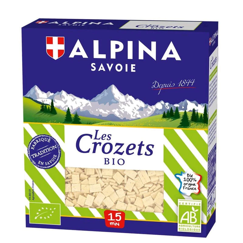 3252970006163.webp Paquet de Crozets Bio 400g de la marque Alpina Savoie