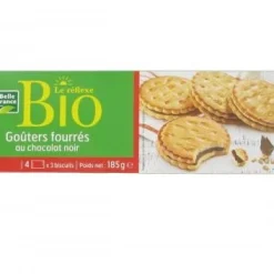 Goûters fourrés chocolat bio Belle France en sachet de 185 g