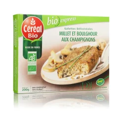 Galettes millet boulghour bio CEREAL Bio 200g – encas sain et naturel riche en céréales complètes