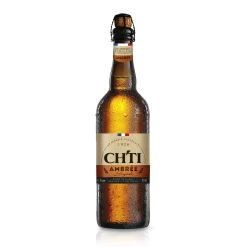 Bouteille de 75cl de bière Ch’ti Ambrée – bière artisanale aux saveurs maltées