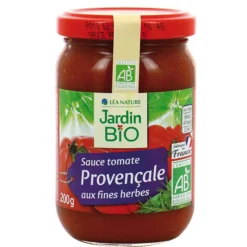 sauce tomate provençale bio 200g Jardin Bio en bocal
