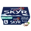 Yaourt protéiné coco Yoplait Skyr 1% MG en pack de 4 x 100g
