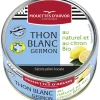 Thon blanc naturel citron bio 160g LES MOUETTES D’ARMOR en boîte
