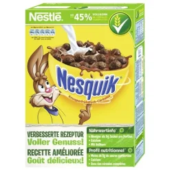 Boîte de Céréales Nesquik 375g – petit-déjeuner au chocolat pour enfants