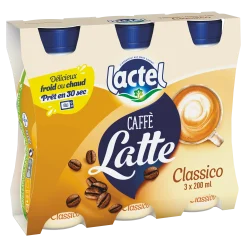 Caffè Latte Classico Lactel 3x20cl – Boisson lactée au café onctueuse et gourmande