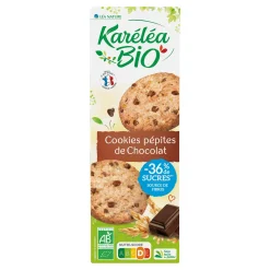 Achat cookies chocolat bio 175g Karelea – biscuits gourmands au chocolat bio