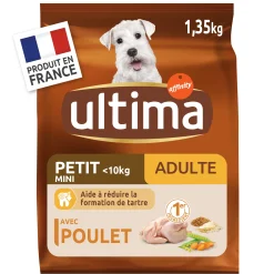 Croquettes mini Ultima pour chien adulte – sachet d’alimentation complète