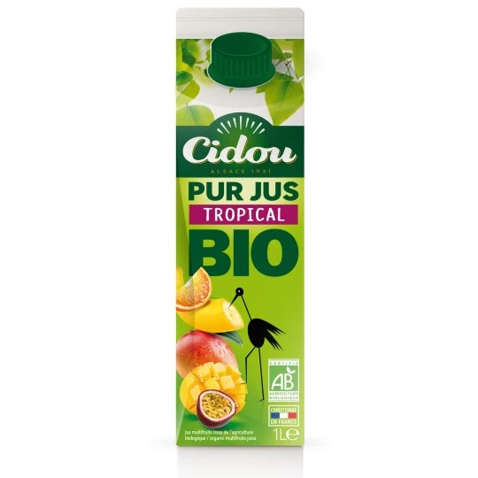 3760225492475.webp Bouteille de Jus de fruits Bio tropical CIDOU 1L