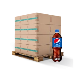 Pack de 12 bouteilles de 50cl de soda regular PEPSI