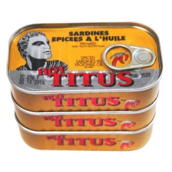 Sardines à la sauce tomate TITUS 125g boîte