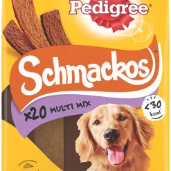 Récompense pour chien Schmackos Pedigree X20 – friandises savoureuses à mâcher