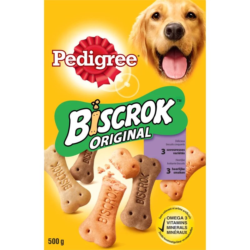 Biscuits pour chien PEDIGREE – friandises croquantes en sachet