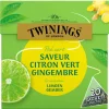 Boîte de thé vert citron gingembre Twinnings – 20 sachets