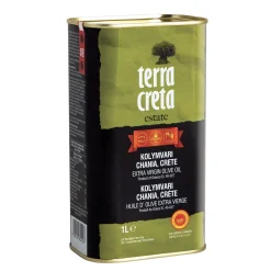 Huile d'olive Terra Creta extra vierge 1 litre - bouteille d'huile d'olive de Crète