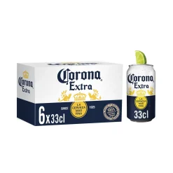 Pack de Bière Corona 6x33cl – bouteilles blondes aromatisées à 4