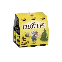 Pack de 6 bouteilles de 25cl de bière La Chouffe 8°