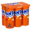 Pack 6x33cl Fanta soda orange sans sucre – Boisson gazeuse sans calorie au goût d’orange