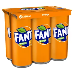 Pack Fanta orange 6x33cl – boisson gazeuse fruitée à l’orange
