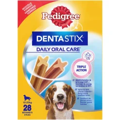 Sticks à mâcher pour chien médium Pedigree Dentastix 28 x 720g en boîte