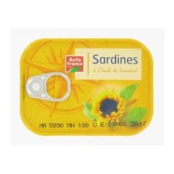 Sardines à l'huile de tournesol Belle France 135g