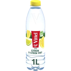 Eau aromatisée citron et citron vert VITTEL 1L