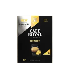 Boîte de 36 capsules de café Espresso CAFE ROYAL – Intense et savoureux
