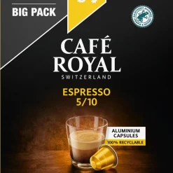 Capsules espresso Nespresso CAFE ROYAL – boîte de capsules compatibles avec machines Nespresso