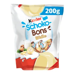 Paquet Kinder Schokobons White 200g – chocolats blancs croquants