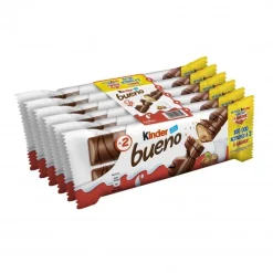 Barres chocolatées Kinder Bueno 258g – paquet de chocolats fourrés croustillants et fondants