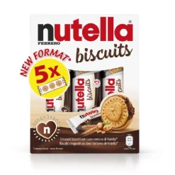Biscuits fourrés noisettes cacao Nutella 207g – paquet de biscuits gourmands