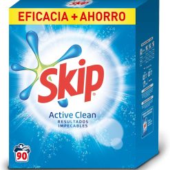 Skip Active Clean lessive en poudre 90 lavages - Nettoyage efficace et soin du linge