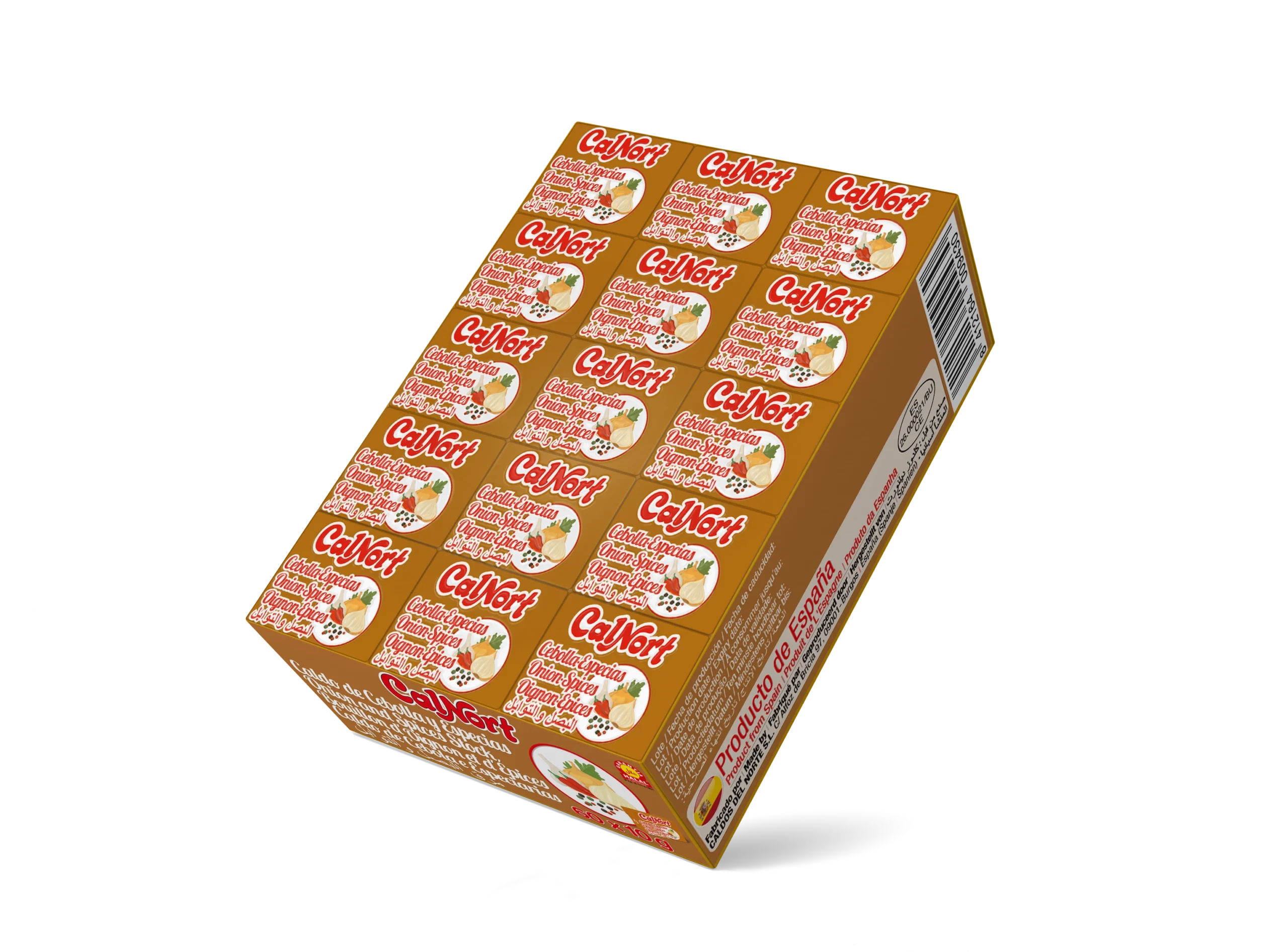 Bouillon oignon épices Calnort – 60 cubes savoureux pour cuisiner Bouillon oignon épices Calnort en cubes – saveurs riches et naturelles