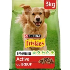 Croquettes chien adulte bœuf – sac d’aliment complet et équilibré